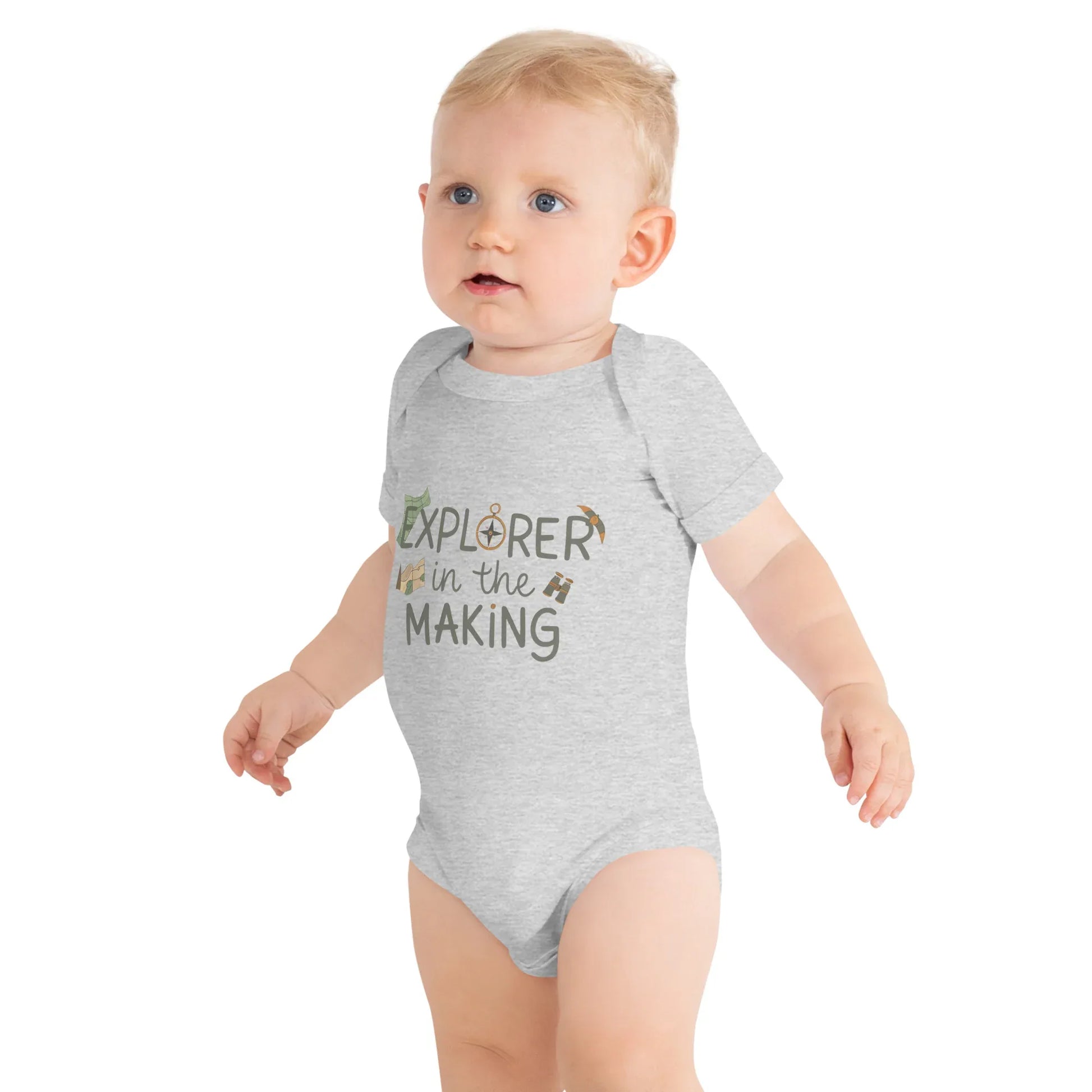Explorer In The Making | Baby Short Sleeve One Piece - AwRans Clothing