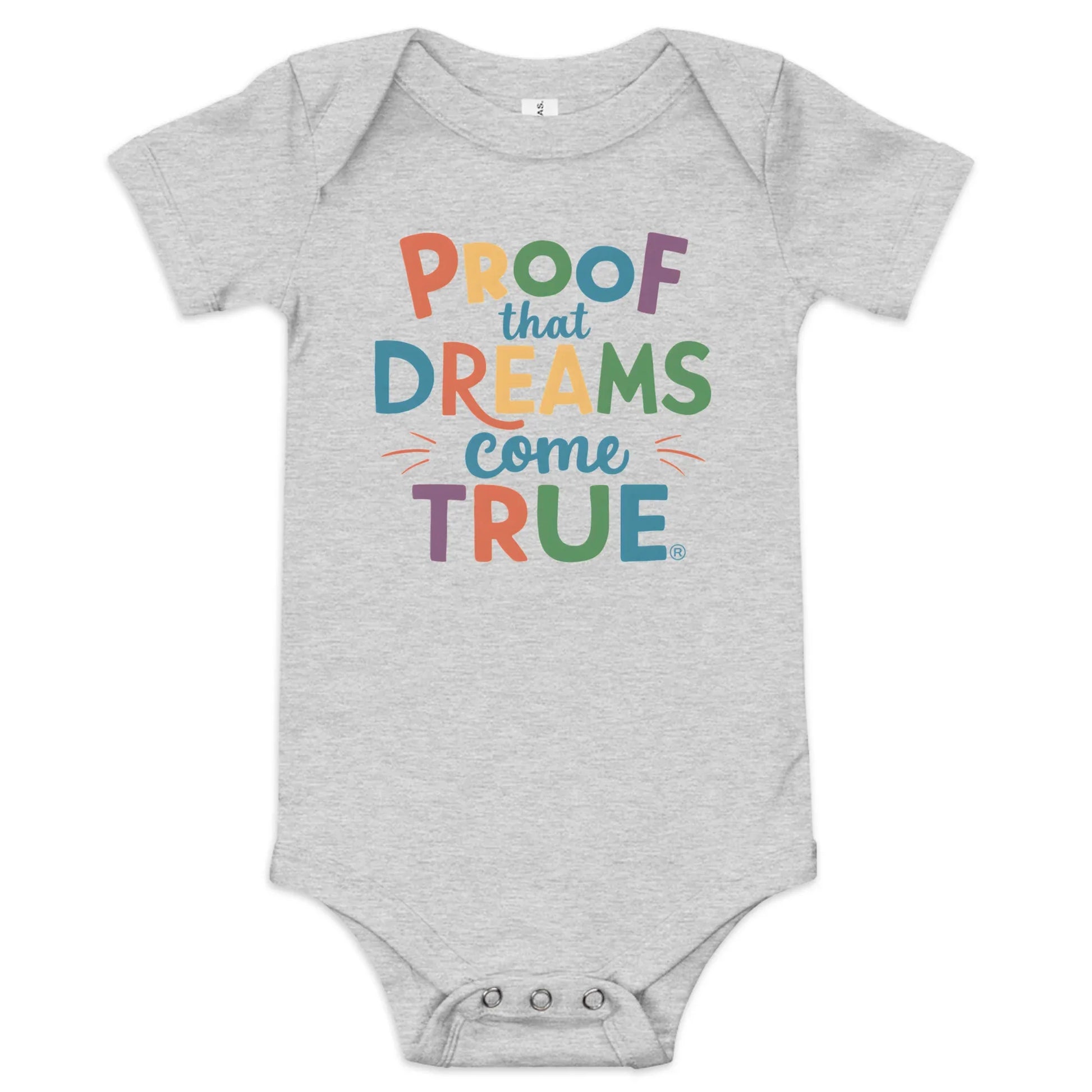 Proof That Dreams Come True | Baby Short Sleeve One Piece - AwRans Clothing