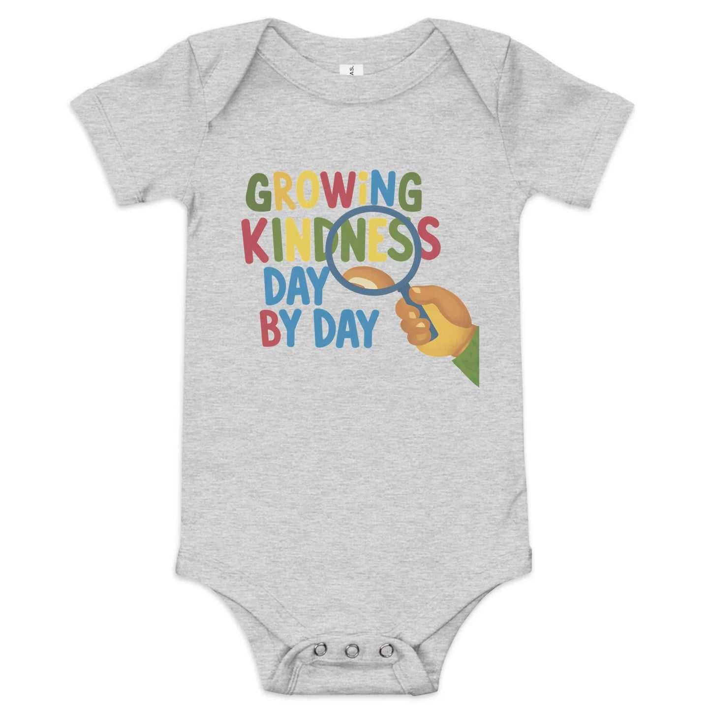 Growing Kindness Day By Day | Baby Short Sleeve One Piece - AwRans Clothing