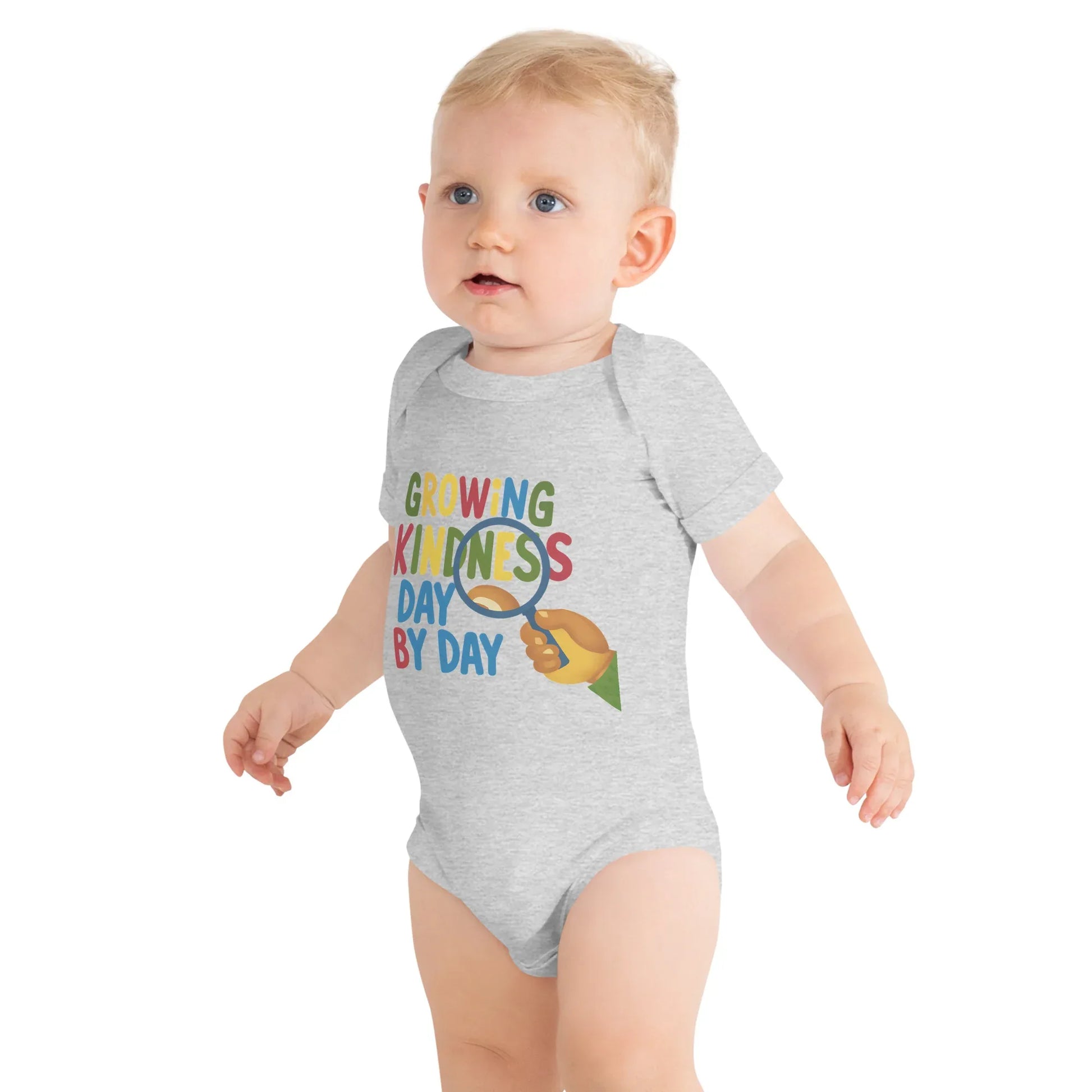 Growing Kindness Day By Day | Baby Short Sleeve One Piece - AwRans Clothing