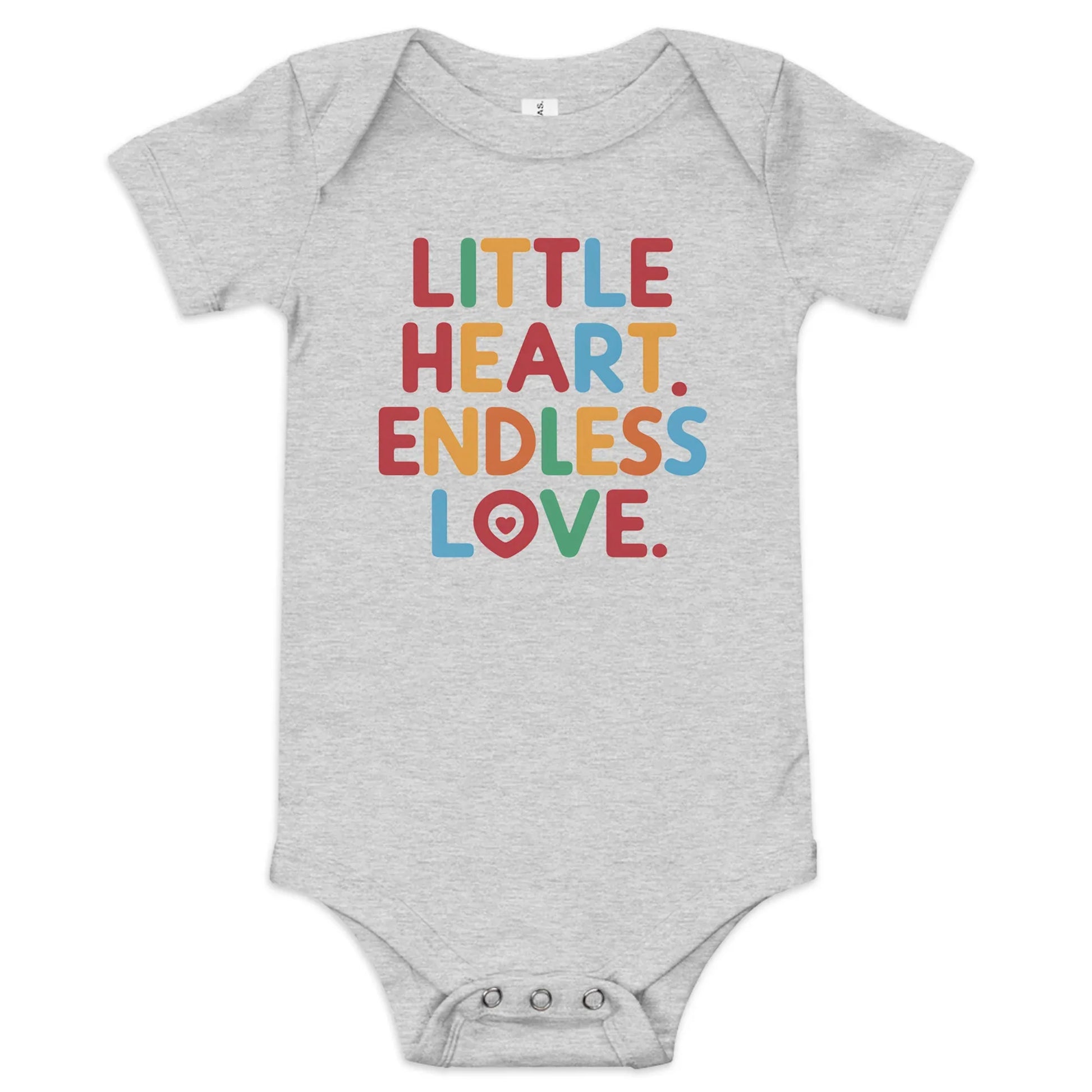 Little Heart Endless Love | Baby Short Sleeve One Piece - AwRans Clothing