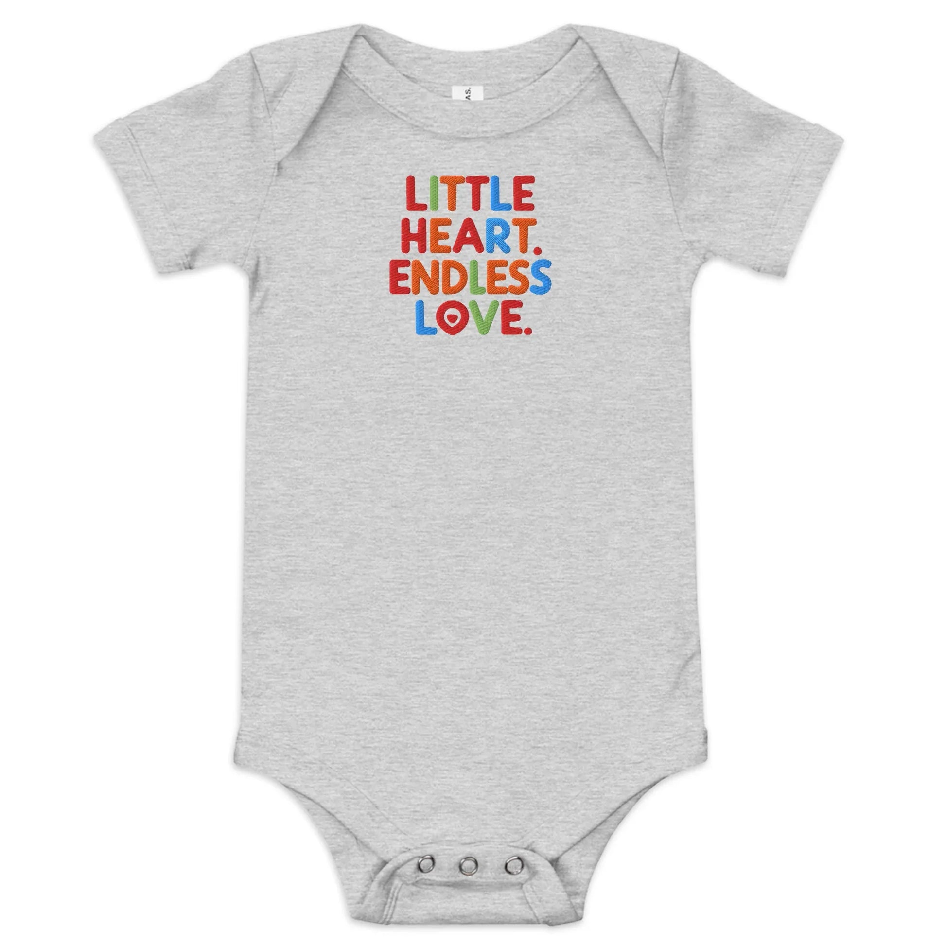 Little Heart Endless Love | Baby Short Sleeve One Piece - AwRans Clothing