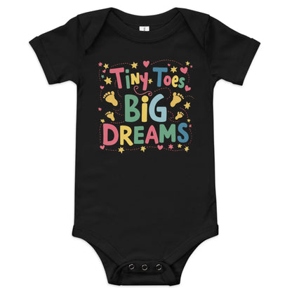 Tiny Toys Big Dreams | Baby Short Sleeve One Piece - AwRans Clothing