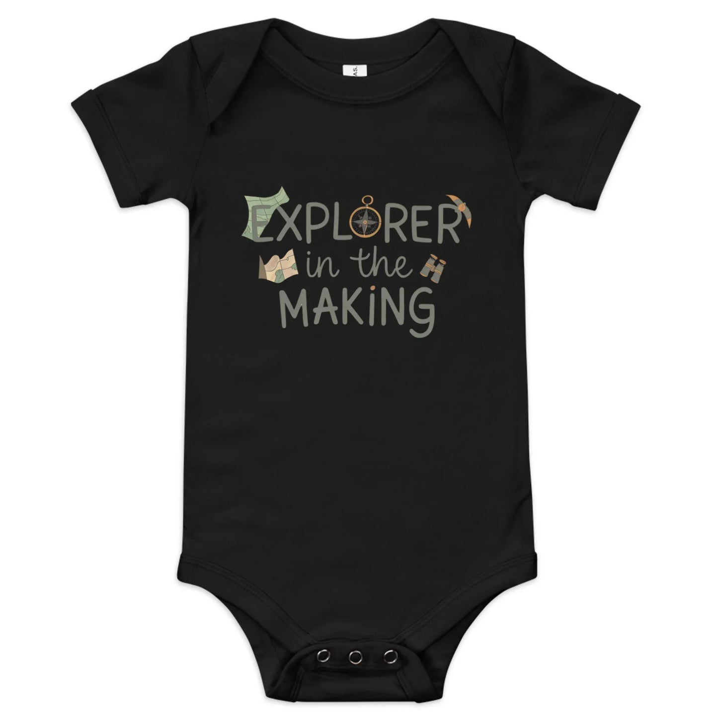 Explorer In The Making | Baby Short Sleeve One Piece - AwRans Clothing