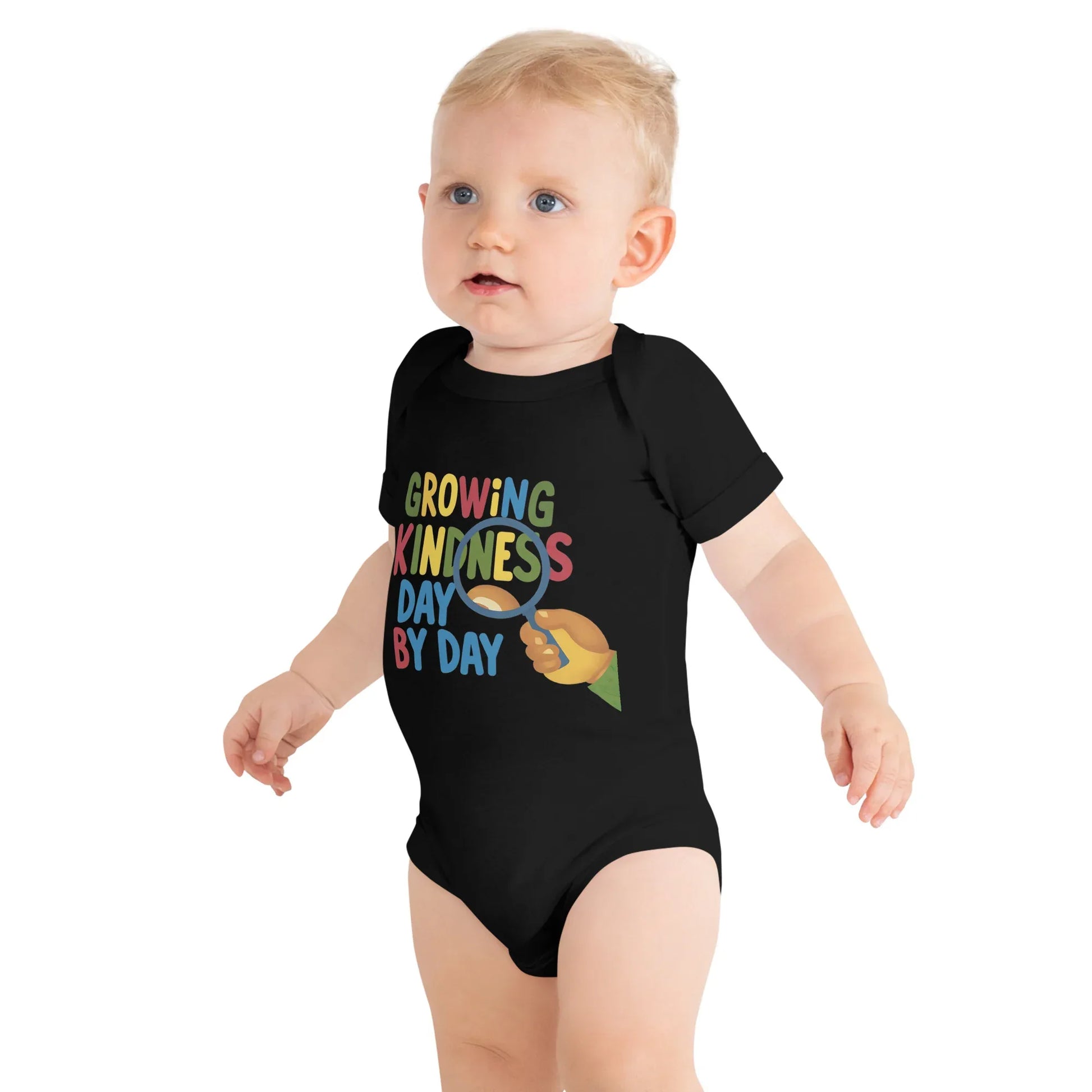 Growing Kindness Day By Day | Baby Short Sleeve One Piece - AwRans Clothing
