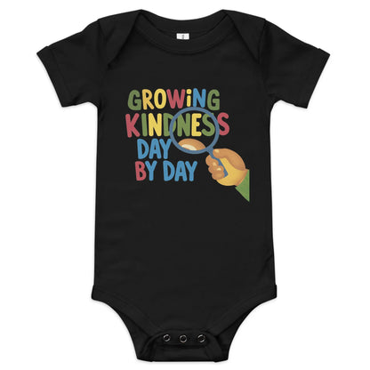 Growing Kindness Day By Day | Baby Short Sleeve One Piece - AwRans Clothing