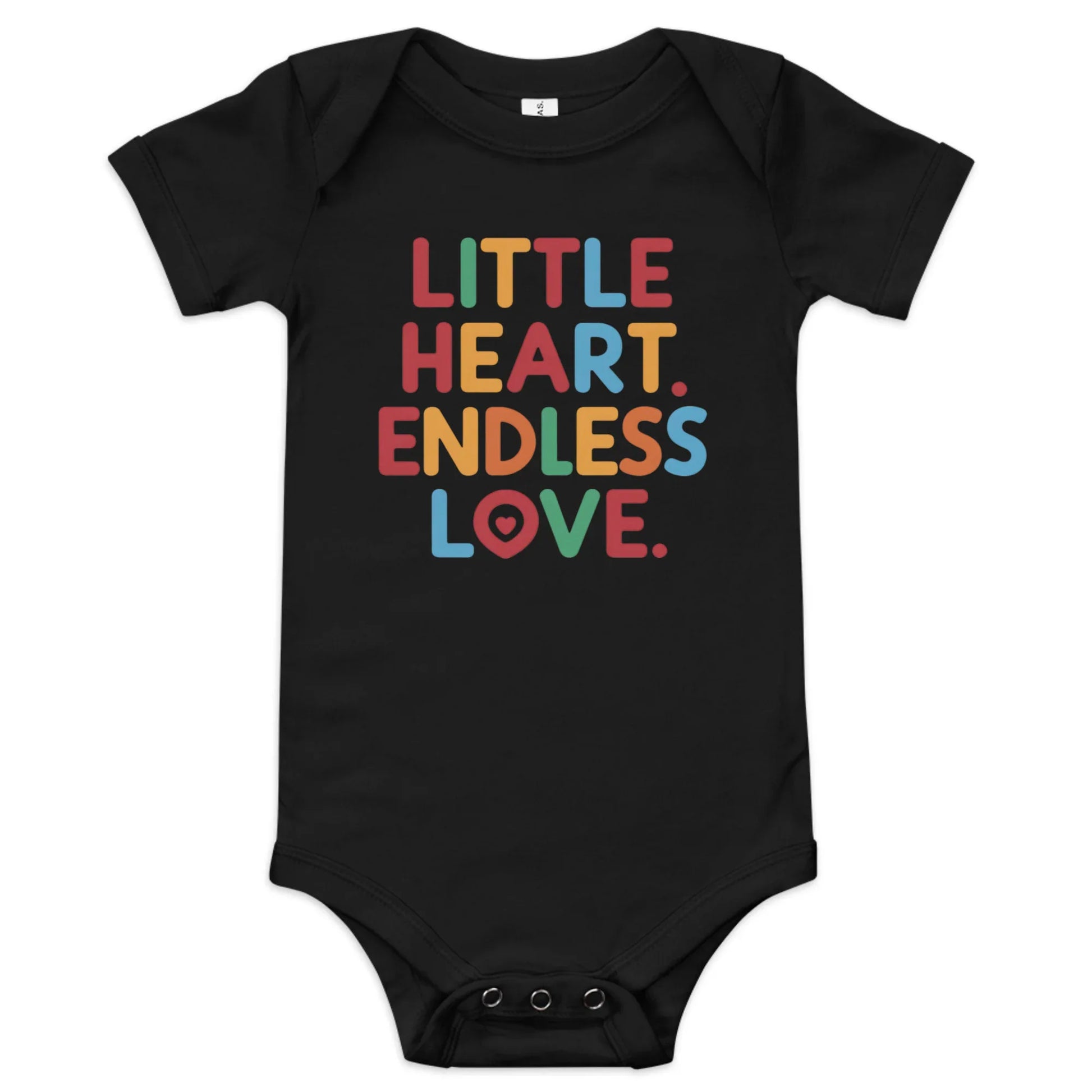 Little Heart Endless Love | Baby Short Sleeve One Piece - AwRans Clothing