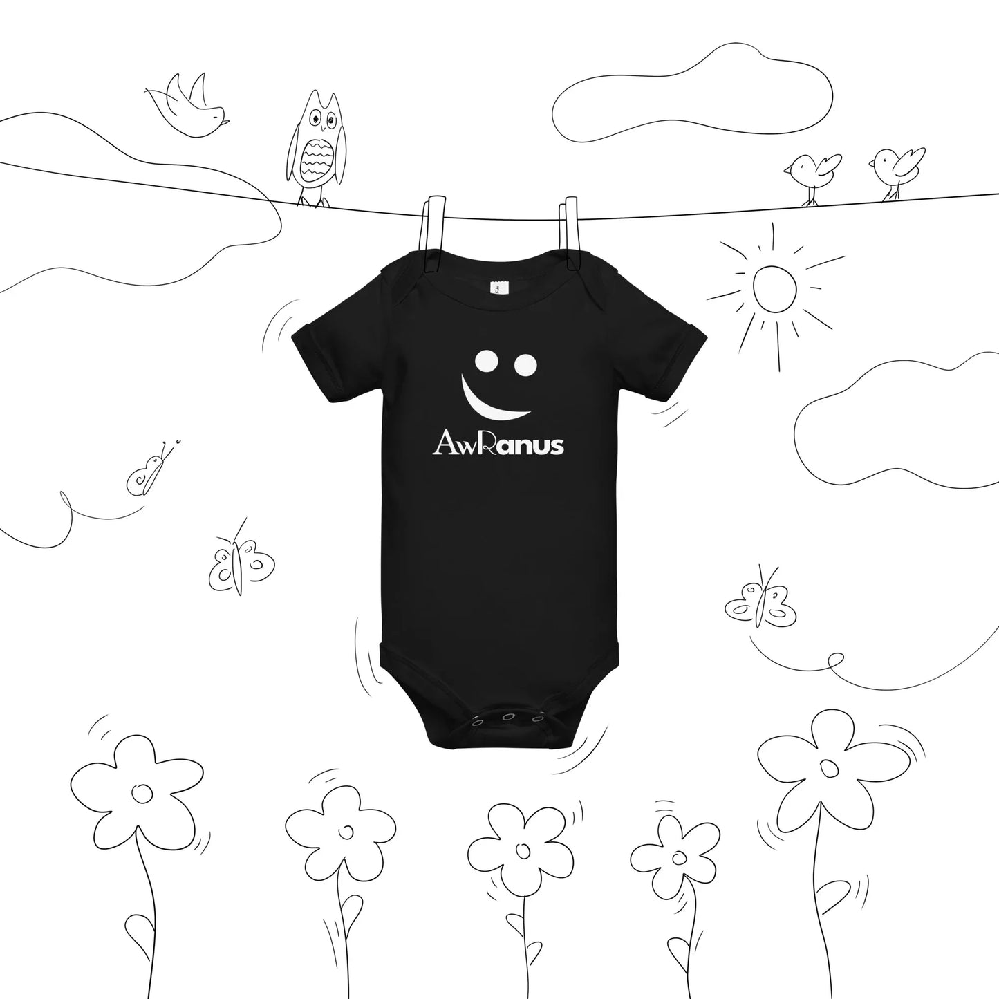 AwRans | Baby Short Sleeve One Piece - AwRans Clothing