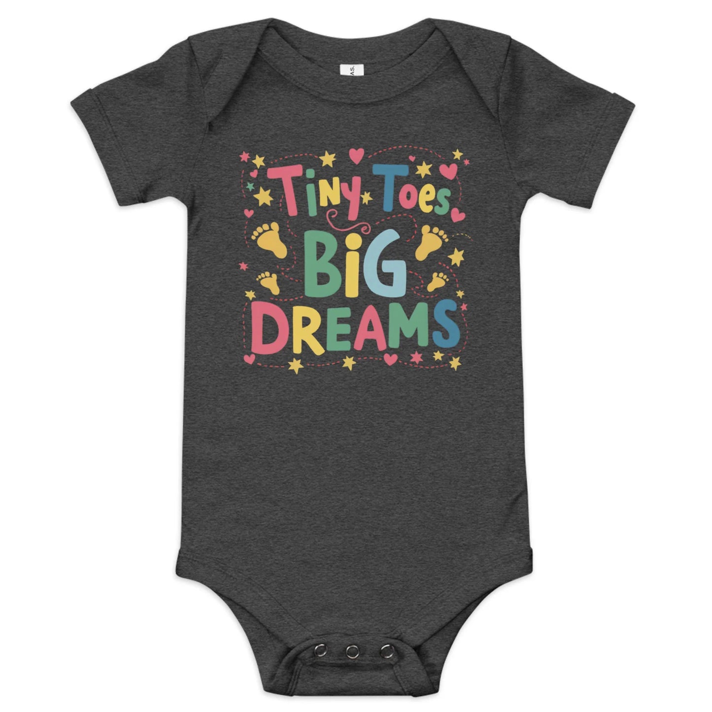 Tiny Toys Big Dreams | Baby Short Sleeve One Piece - AwRans Clothing