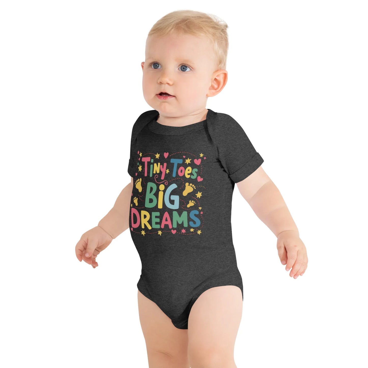Tiny Toys Big Dreams | Baby Short Sleeve One Piece - AwRans Clothing