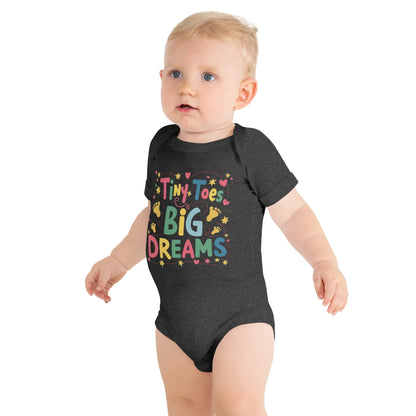 Tiny Toys Big Dreams | Baby Short Sleeve One Piece - AwRans Clothing