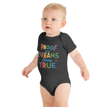 Proof That Dreams Come True | Baby Short Sleeve One Piece - AwRans Clothing