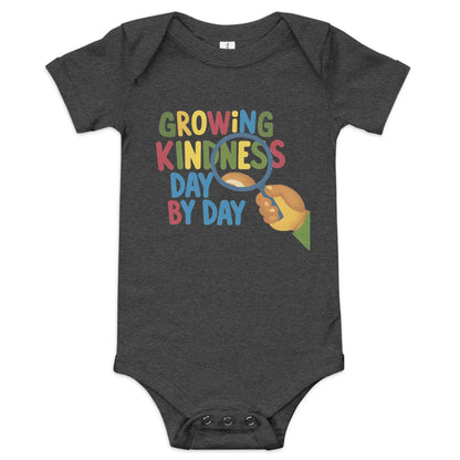 Growing Kindness Day By Day | Baby Short Sleeve One Piece - AwRans Clothing