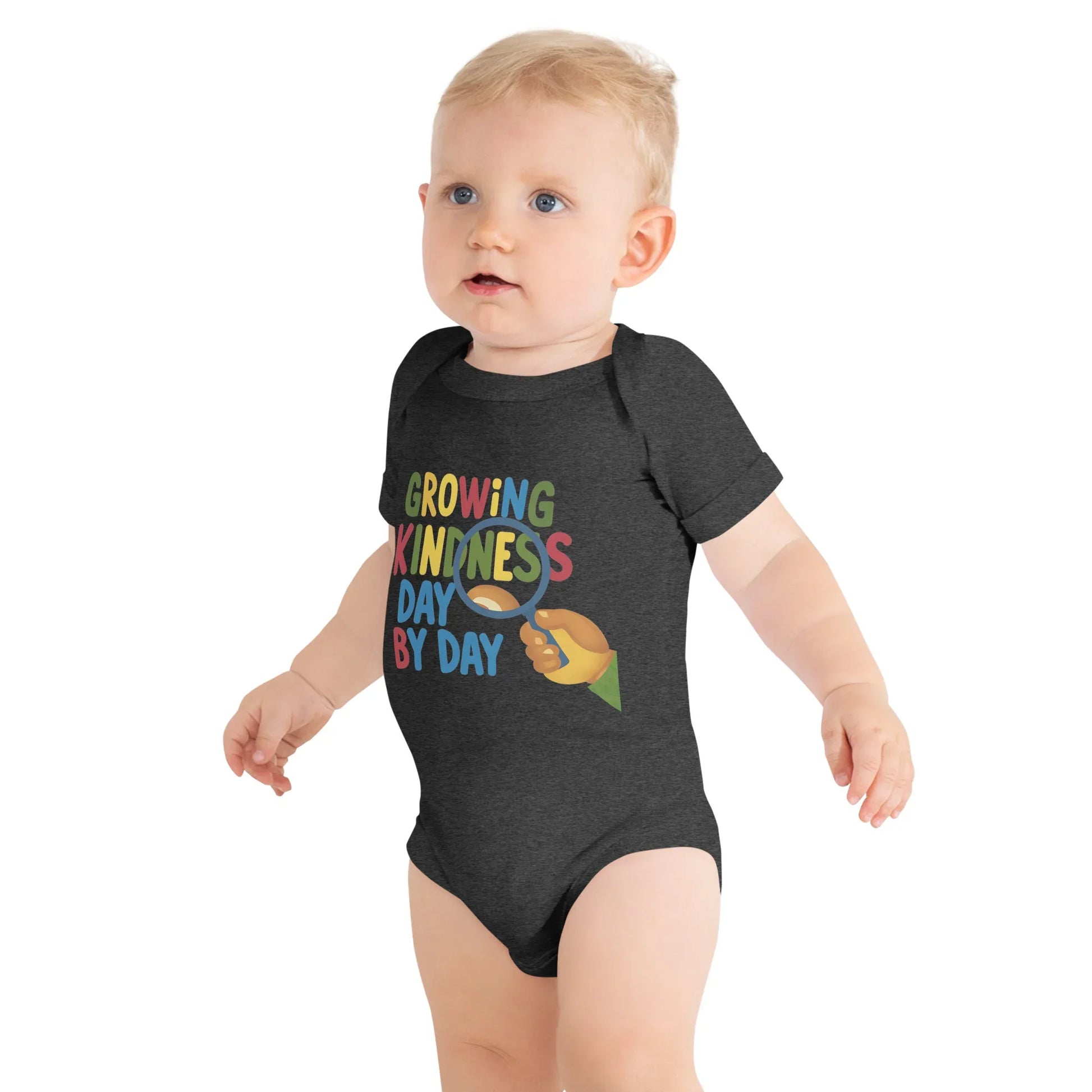 Growing Kindness Day By Day | Baby Short Sleeve One Piece - AwRans Clothing