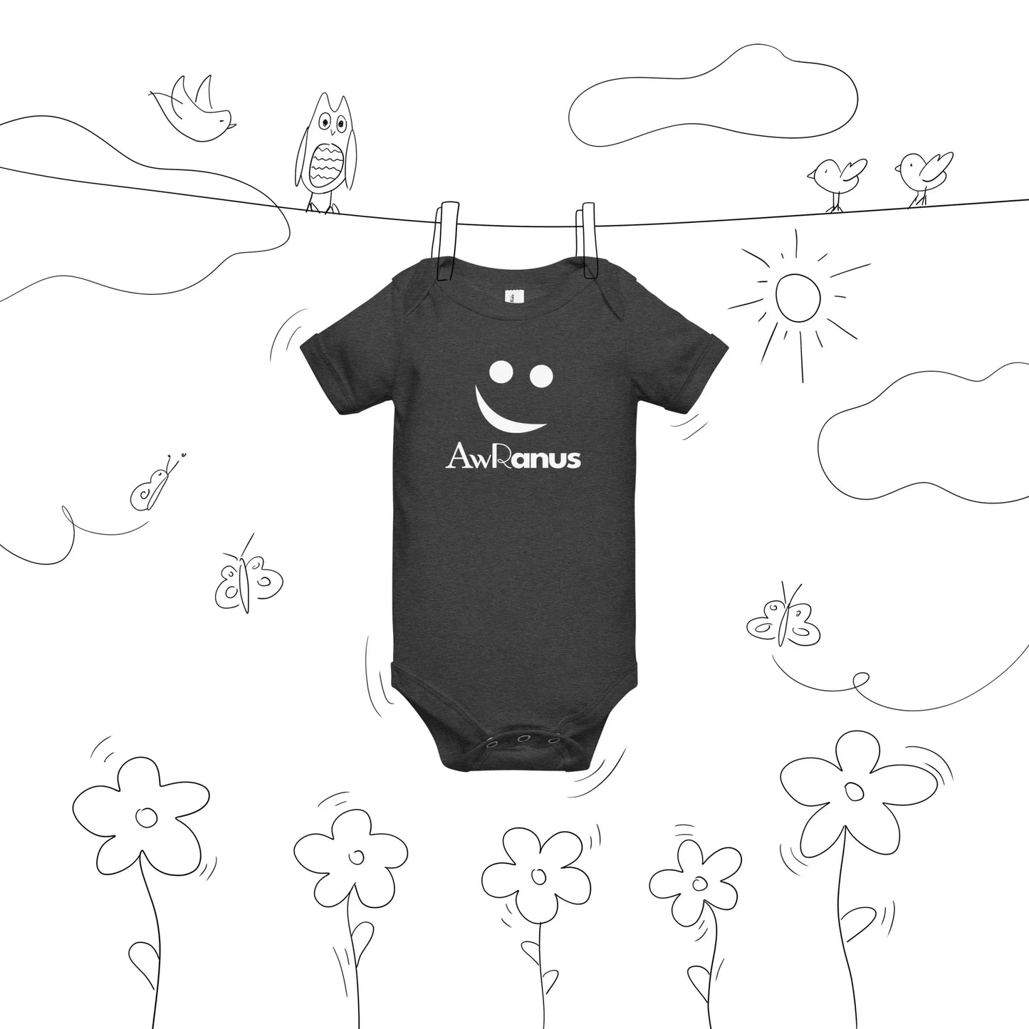 AwRans | Baby Short Sleeve One Piece - AwRans Clothing