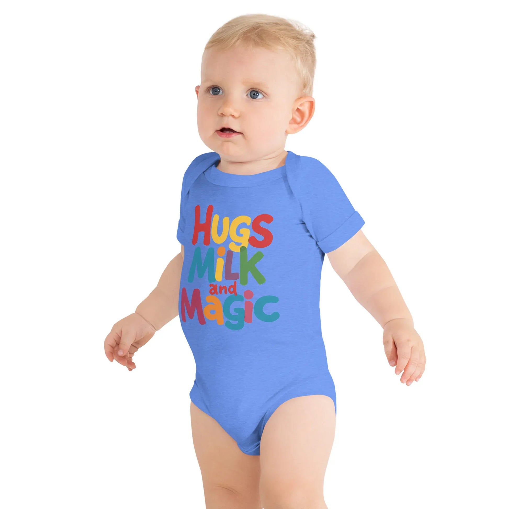 Hugs Milk And Magic | Baby Short Sleeve One Piece - AwRans Clothing