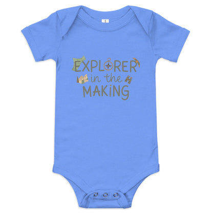 Explorer In The Making | Baby Short Sleeve One Piece - AwRans Clothing