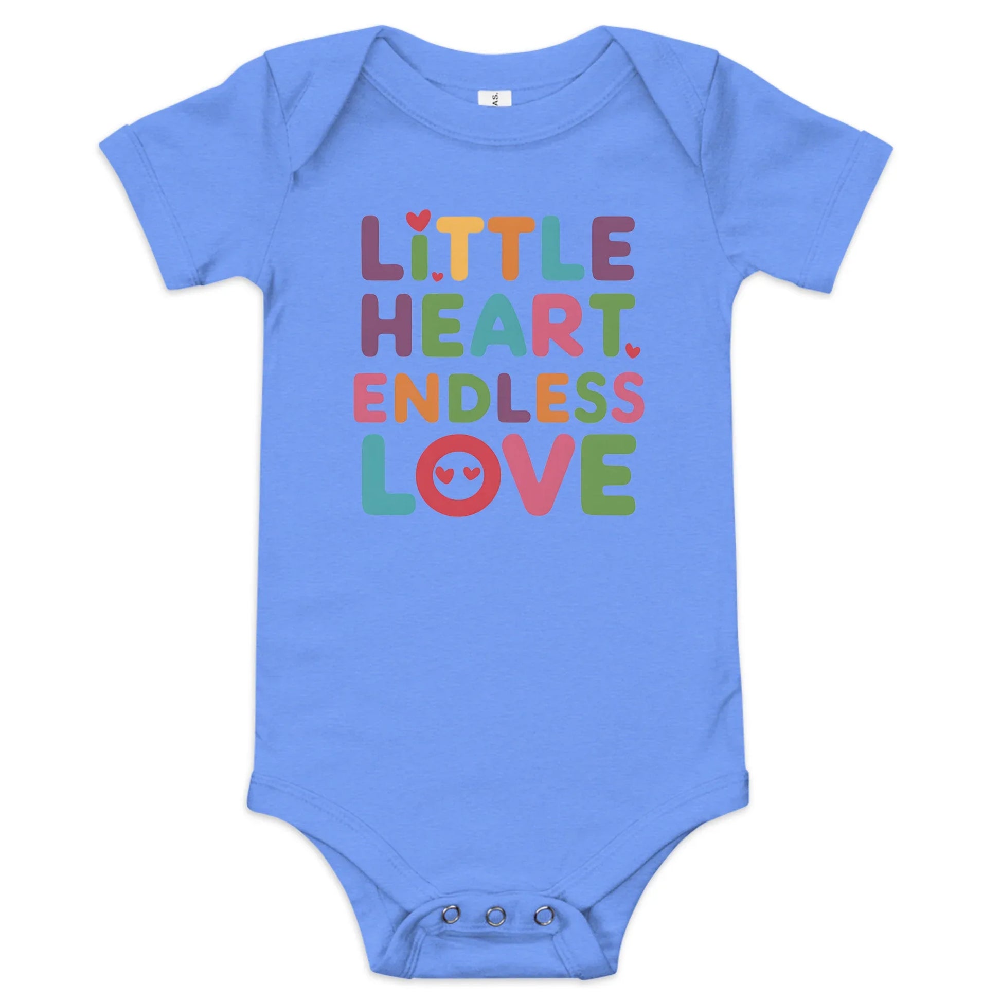 Little Heart Endless Love | Baby Short Sleeve One Piece - AwRans Clothing
