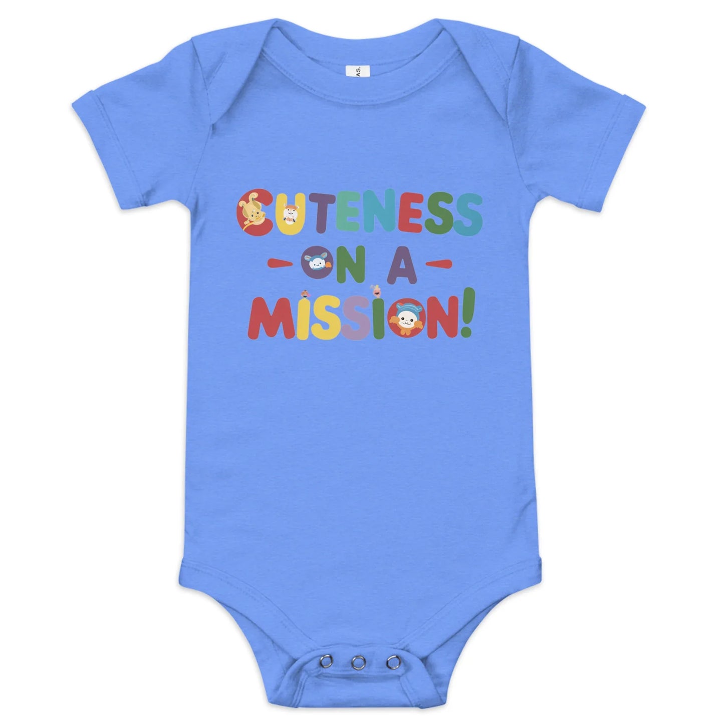 Cuteness On A Mission | Baby Short Sleeve One Piece - AwRans Clothing