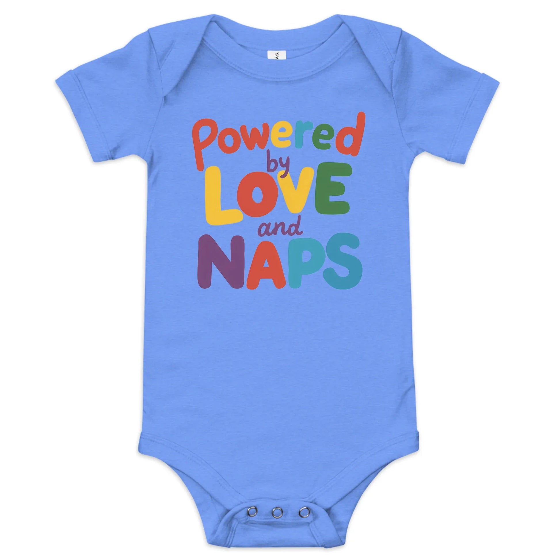Powered By Love And Naps | Baby Short Sleeve One Piece - AwRans Clothing