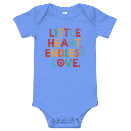 Little Heart Endless Love | Baby Short Sleeve One Piece - AwRans Clothing