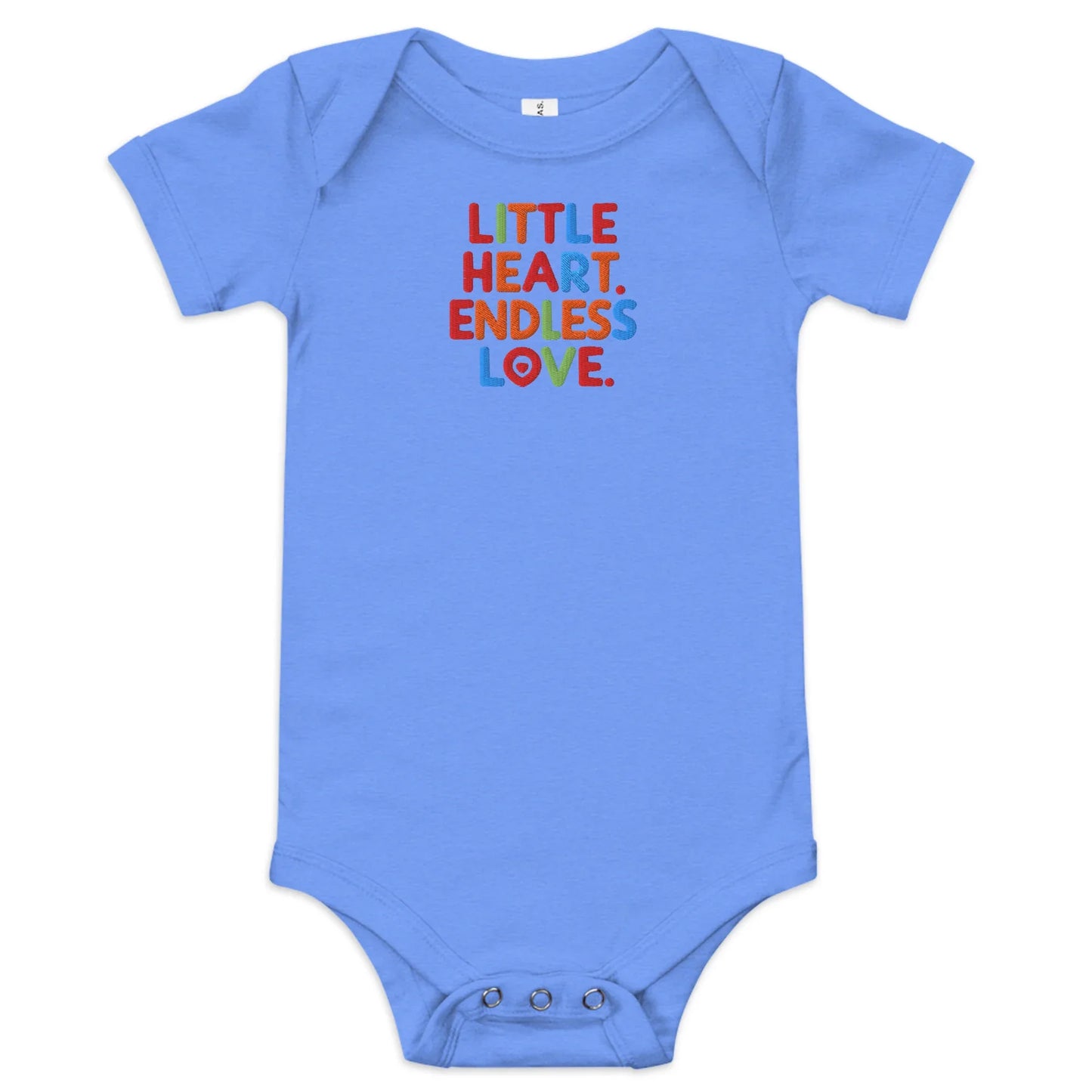Little Heart Endless Love | Baby Short Sleeve One Piece - AwRans Clothing