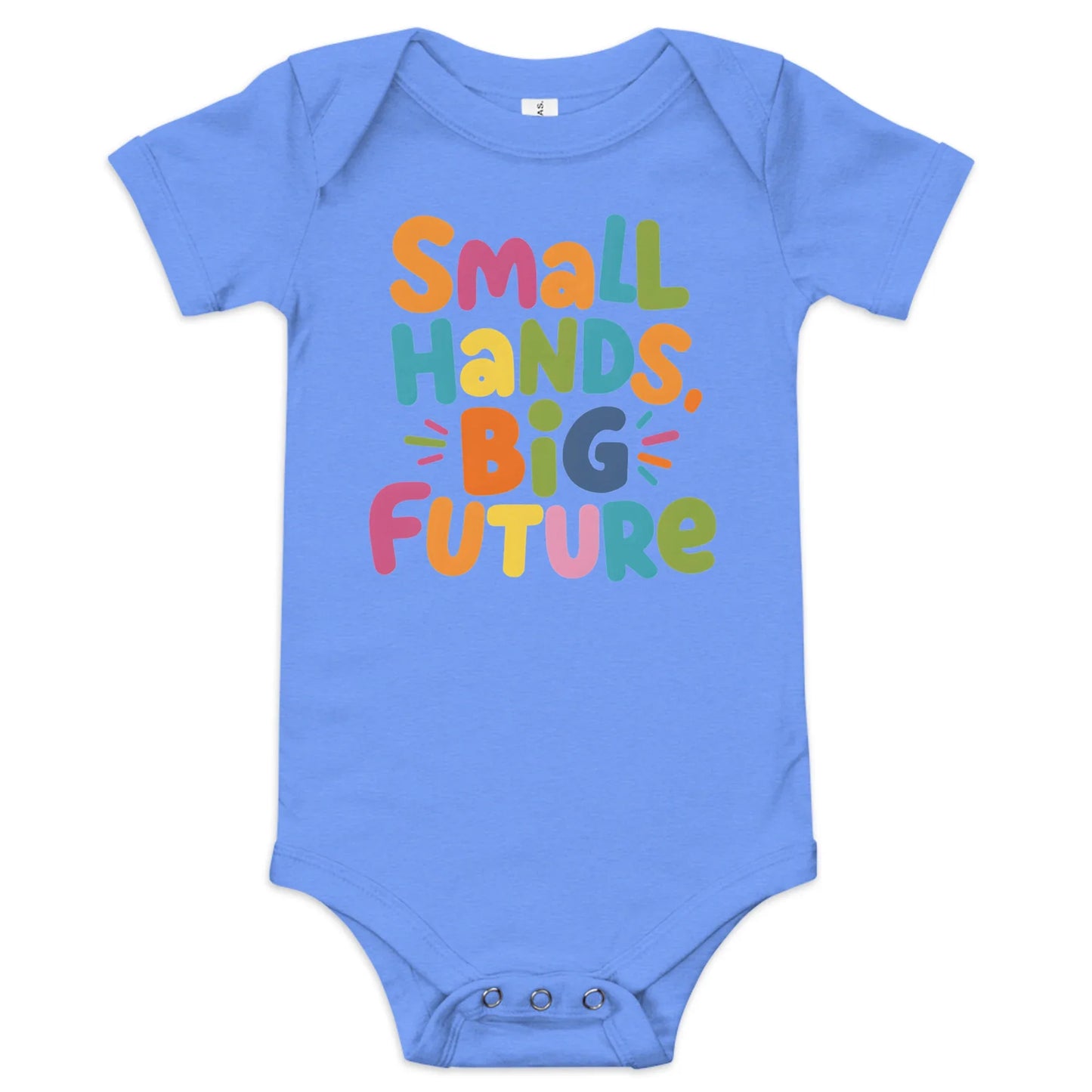 Small Hands Big Future | Baby Short Sleeve One Piece - AwRans Clothing