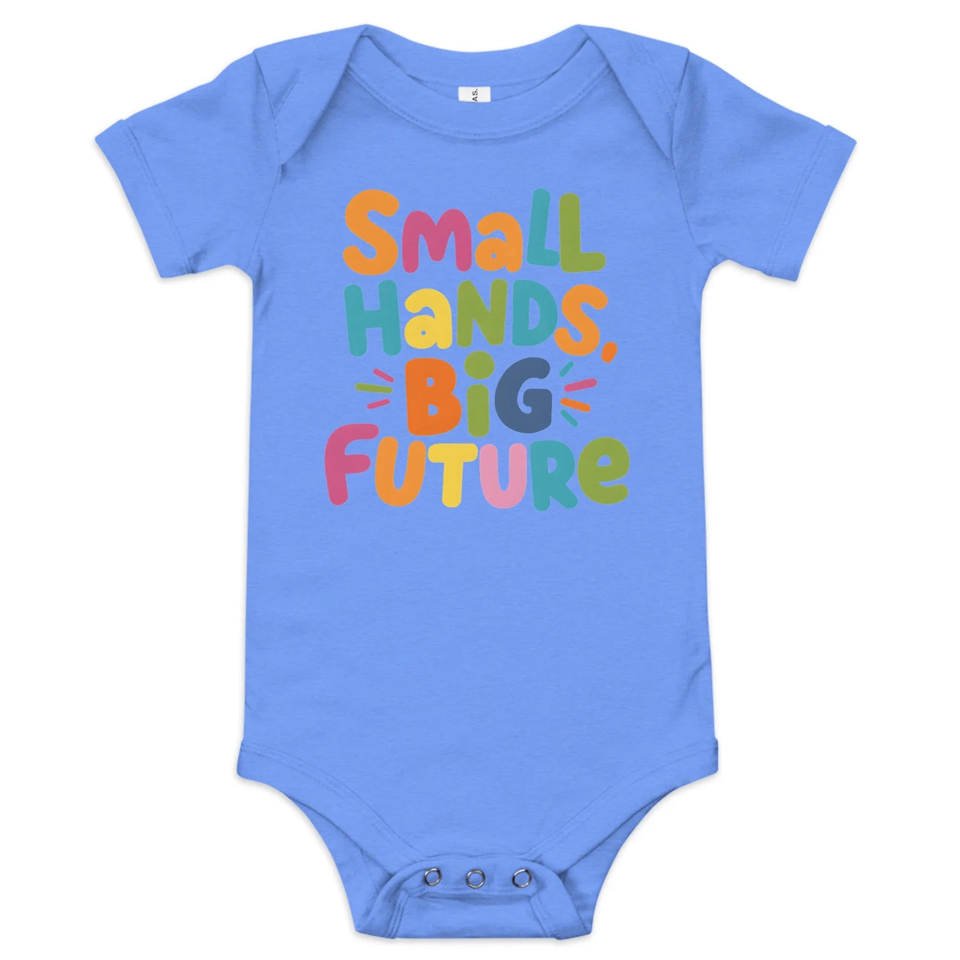 Small Hands Big Future | Baby Short Sleeve One Piece - AwRans Clothing