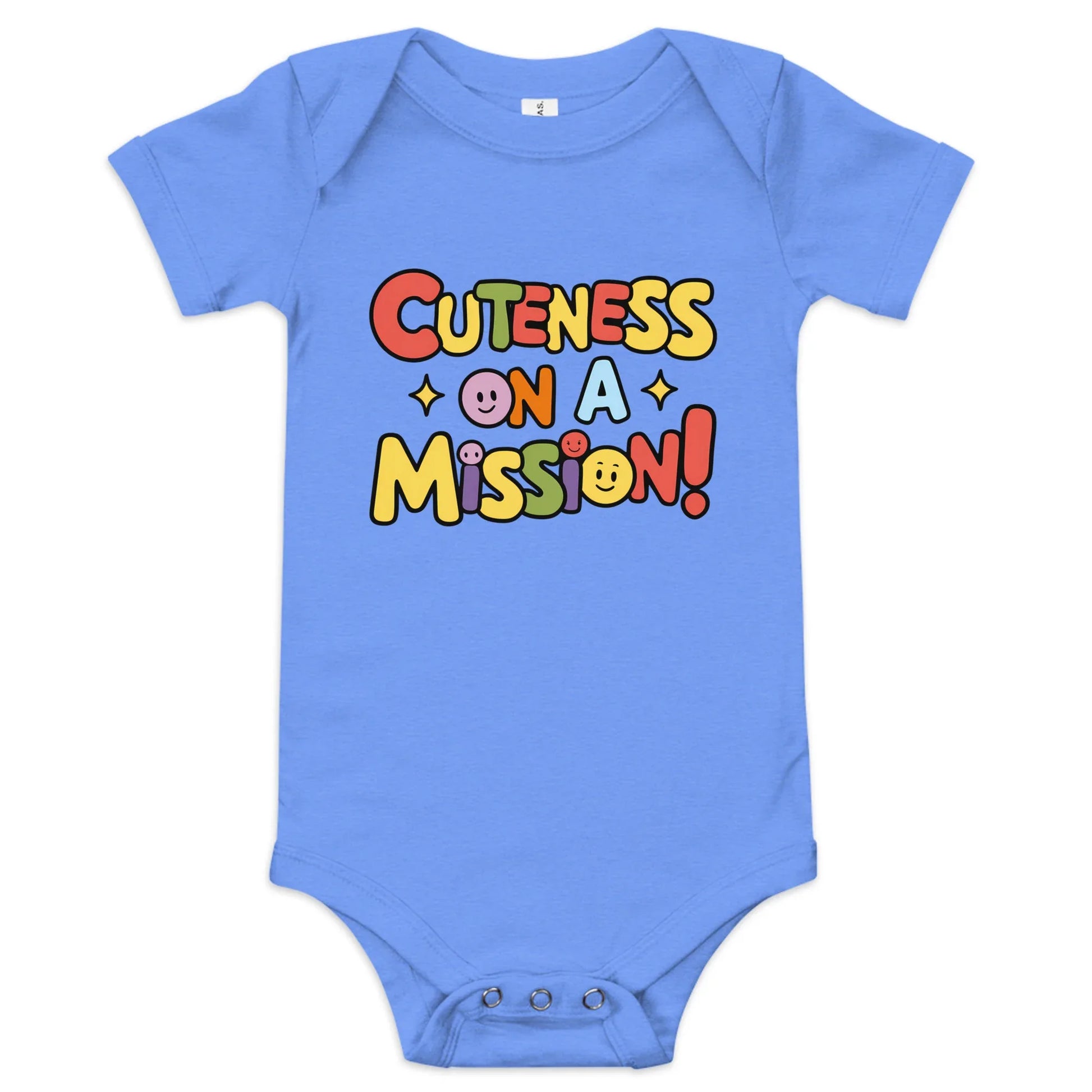 Cuteness On A Mission | Baby Short Sleeve One Piece - AwRans Clothing
