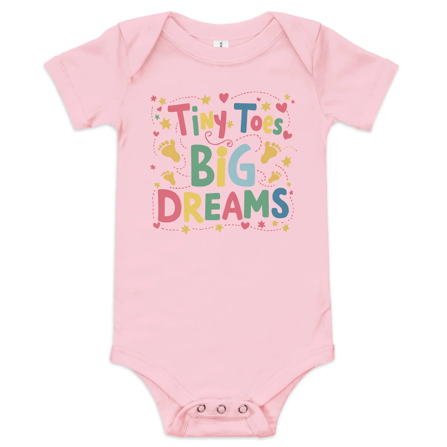 Tiny Toys Big Dreams | Baby Short Sleeve One Piece - AwRans Clothing