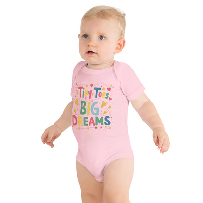 Tiny Toys Big Dreams | Baby Short Sleeve One Piece - AwRans Clothing