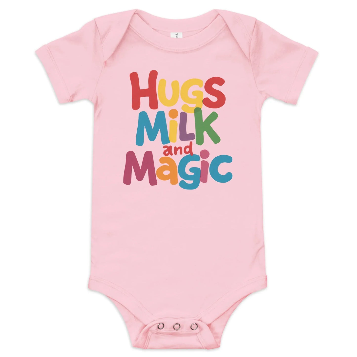 Hugs Milk And Magic | Baby Short Sleeve One Piece - AwRans Clothing