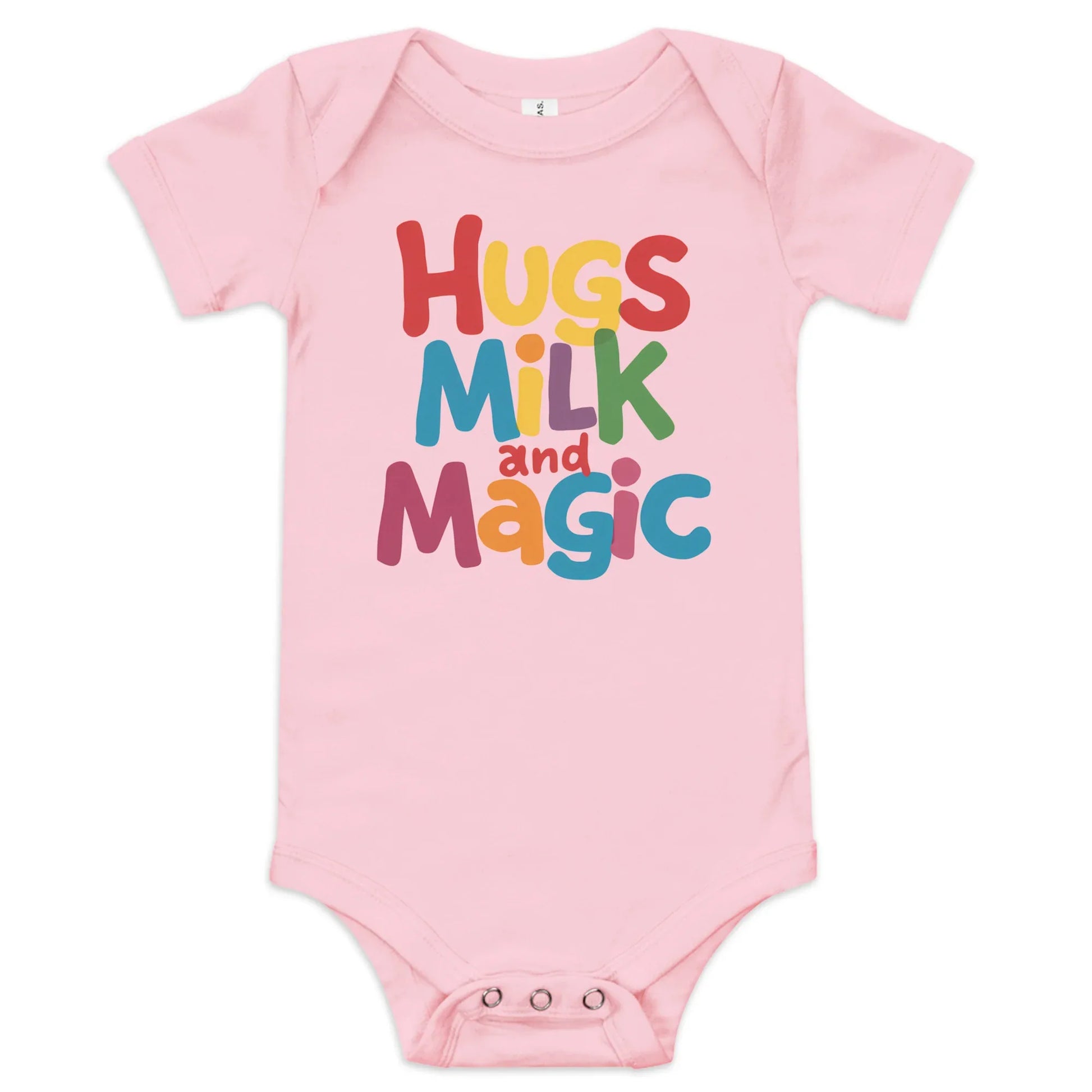 Hugs Milk And Magic | Baby Short Sleeve One Piece - AwRans Clothing