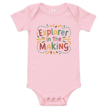 Explorer In The Making | Baby Short Sleeve One Piece - AwRans Clothing