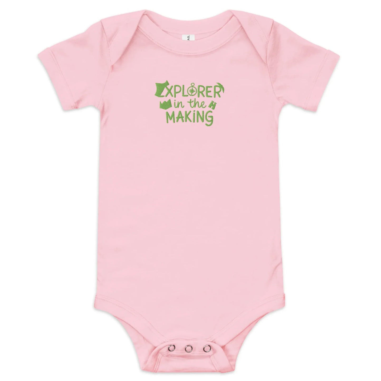 Explorer In The Making | Embroidered Baby Short Sleeve One Piece - AwRans Clothing