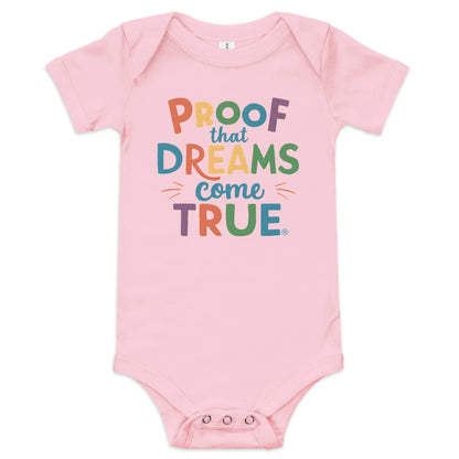Proof That Dreams Come True | Baby Short Sleeve One Piece - AwRans Clothing