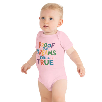 Proof That Dreams Come True | Baby Short Sleeve One Piece - AwRans Clothing