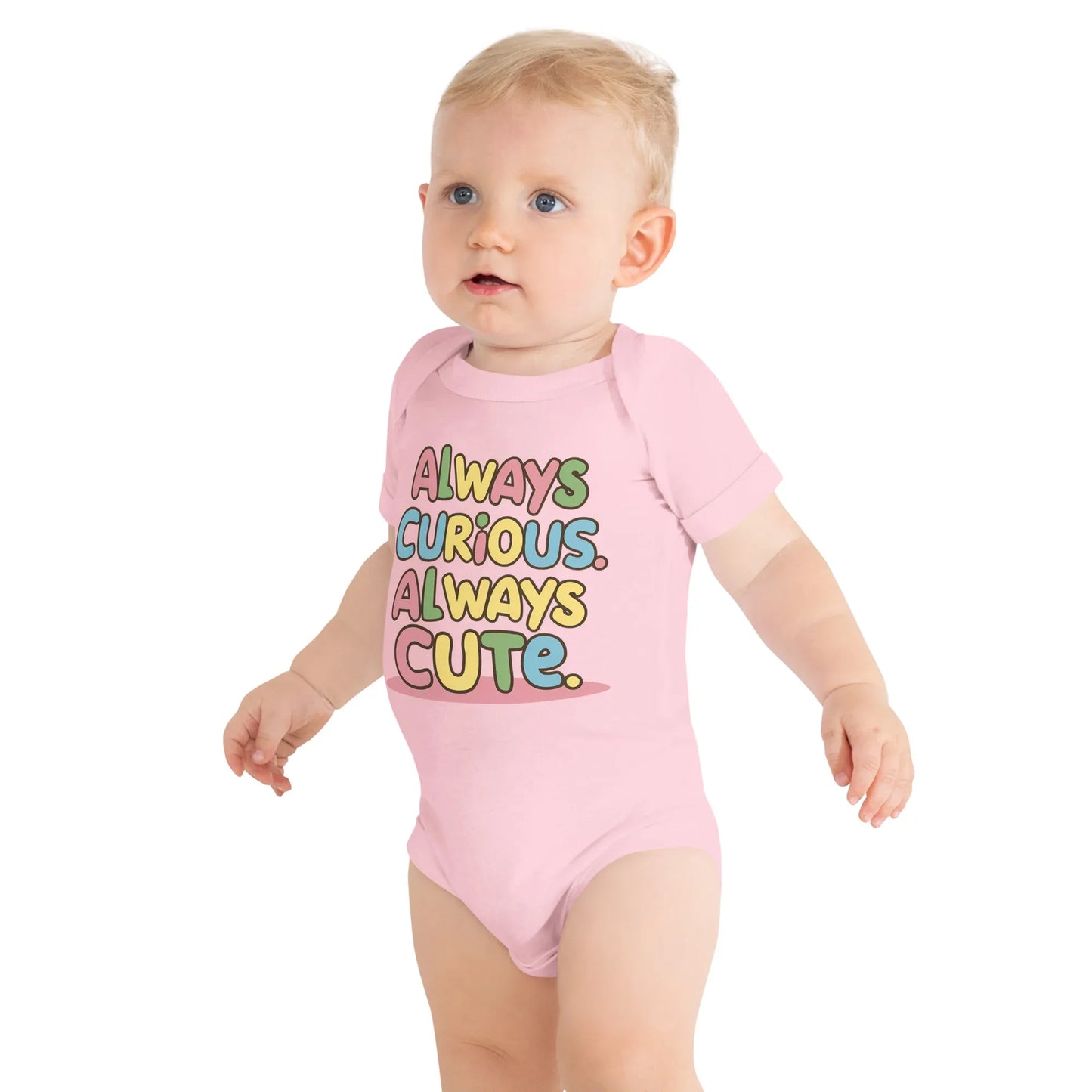 Always Curious Always Cute | Baby Short Sleeve One Piece - AwRans Clothing