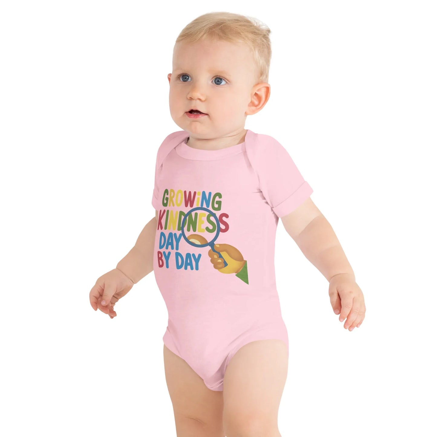Growing Kindness Day By Day | Baby Short Sleeve One Piece - AwRans Clothing