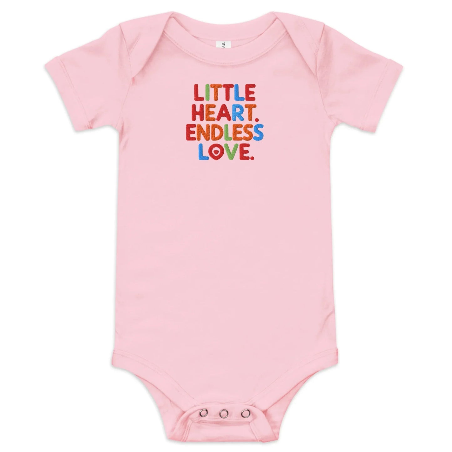 Little Heart Endless Love | Baby Short Sleeve One Piece - AwRans Clothing