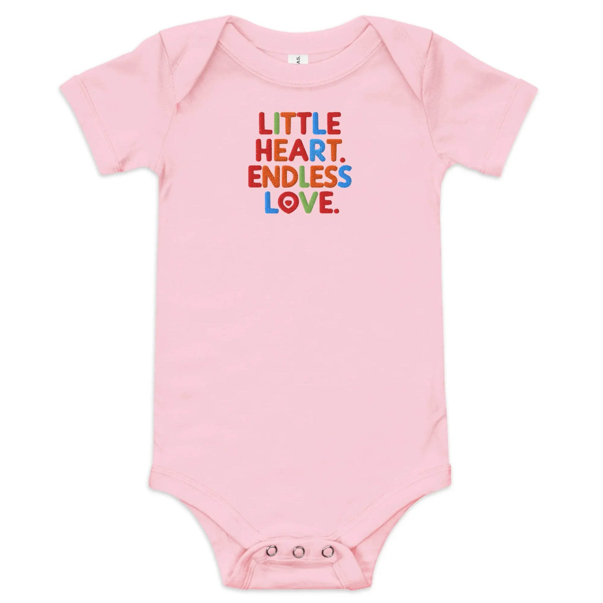 Little Heart Endless Love | Baby Short Sleeve One Piece - AwRans Clothing