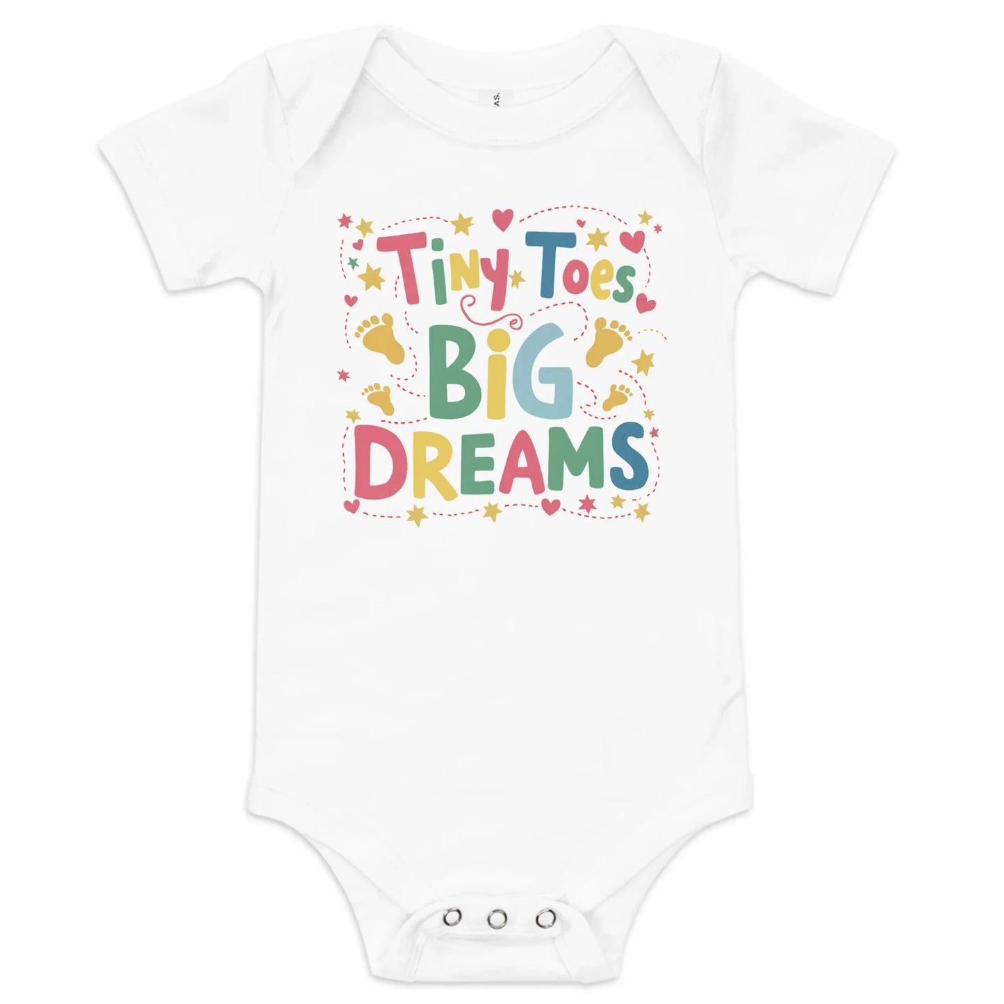 Tiny Toys Big Dreams | Baby Short Sleeve One Piece - AwRans Clothing