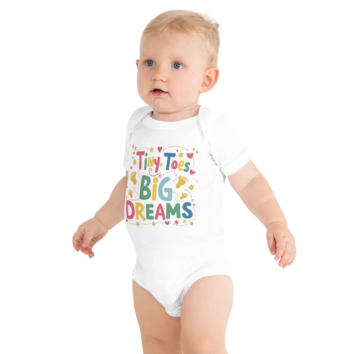 Tiny Toys Big Dreams | Baby Short Sleeve One Piece - AwRans Clothing
