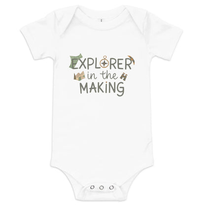 Explorer In The Making | Baby Short Sleeve One Piece - AwRans Clothing