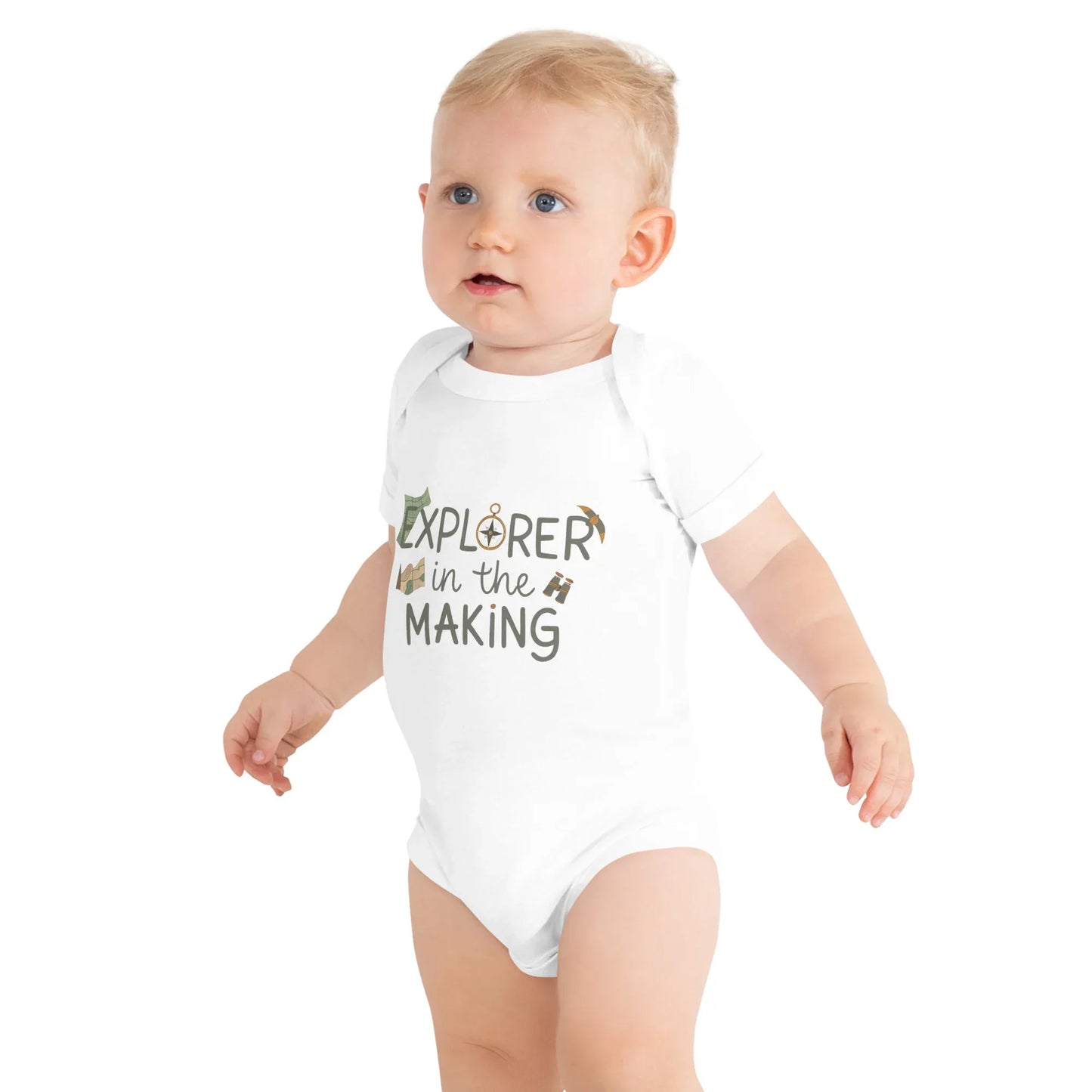 Explorer In The Making | Baby Short Sleeve One Piece - AwRans Clothing