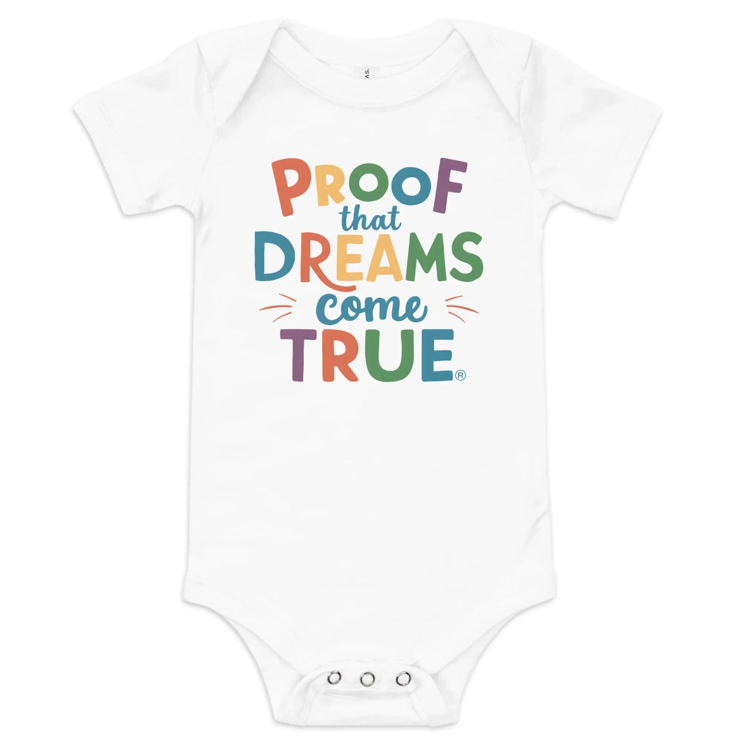 Proof That Dreams Come True | Baby Short Sleeve One Piece - AwRans Clothing
