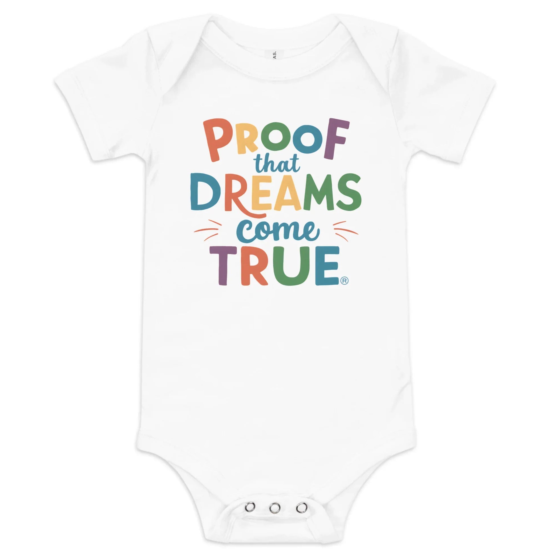 Proof That Dreams Come True | Baby Short Sleeve One Piece - AwRans Clothing
