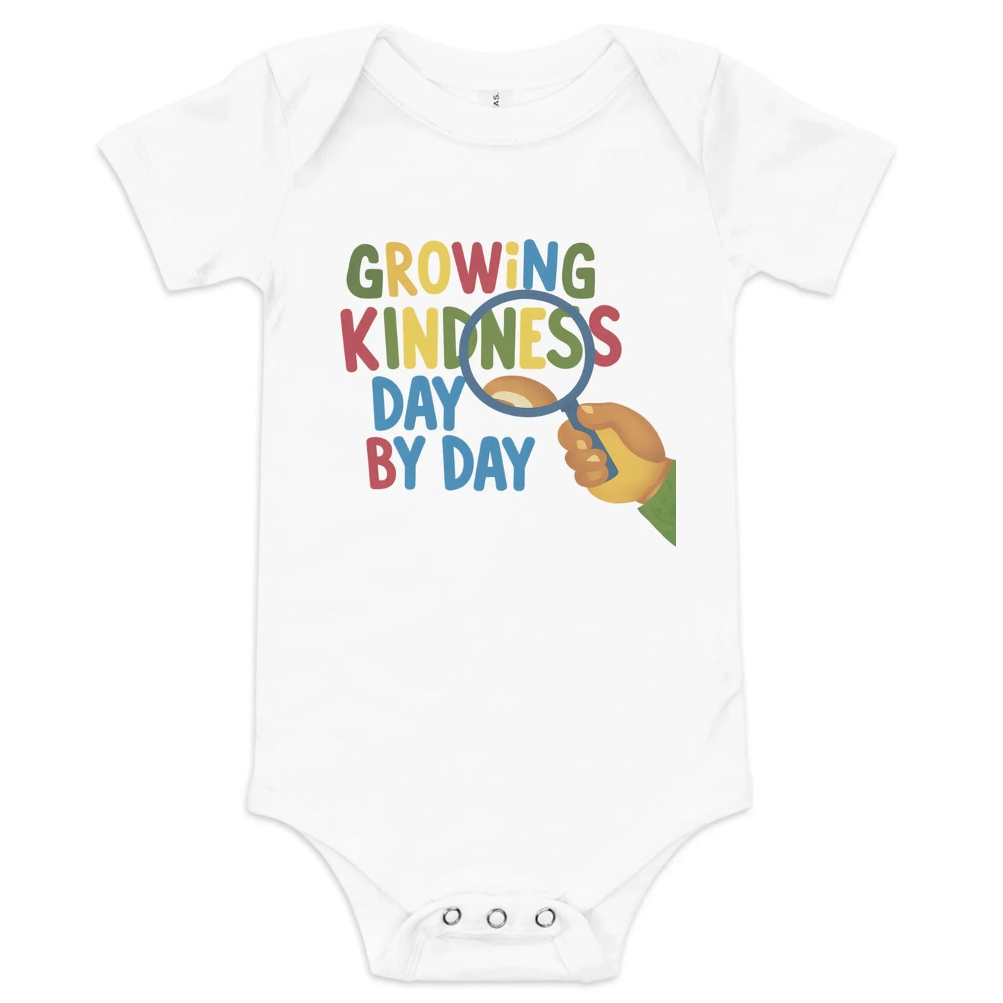 Growing Kindness Day By Day | Baby Short Sleeve One Piece - AwRans Clothing