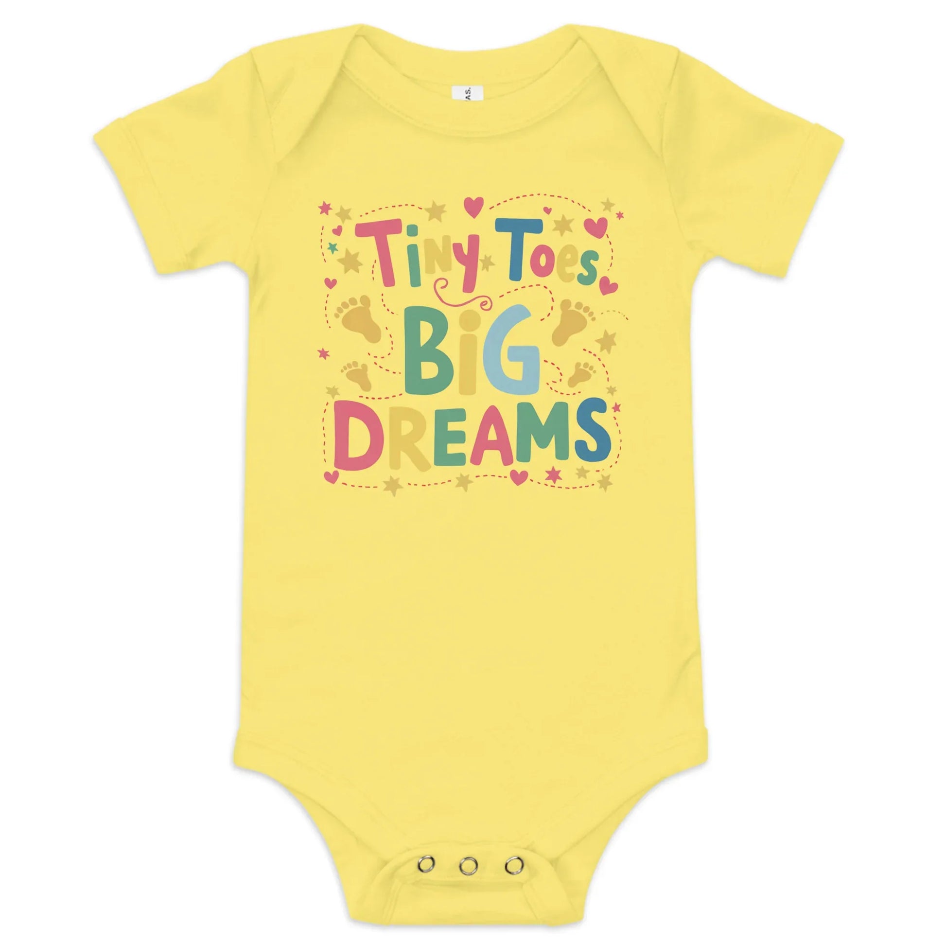 Tiny Toys Big Dreams | Baby Short Sleeve One Piece - AwRans Clothing