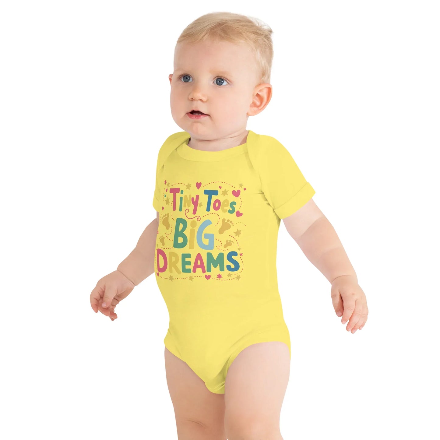 Tiny Toys Big Dreams | Baby Short Sleeve One Piece - AwRans Clothing